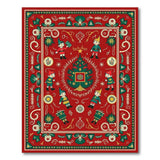 Whimsical Elves Christmas Tree Area Rug