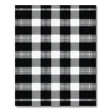 Black White Buffalo Plaid Rustic Area Rug