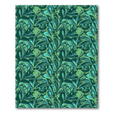 Lush Teal Green Foliage Abstract Area Rug