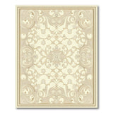 Elegant Beige Persian Medallion Area Rug