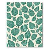 ODIKA Green Tropical Leaf Washable Area Rug - Low Pile, Non-Slip & Pet Friendly
