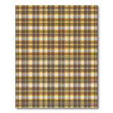 Cozy Yellow Brown Plaid Area Rug