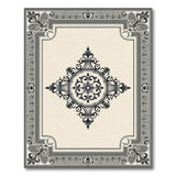Ornate Beige Medallion Persian Area Rug