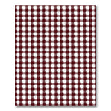 Rustic Farmhouse Red Classic Red Gingham Check Area Rug