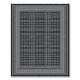 Geometric Modern Intricate Black White Geometric Area Rug