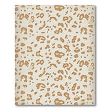 Beige Leopard Print Tufted Area Rug