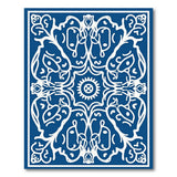 Navy Blue Intricate Floral Persian Area Rug
