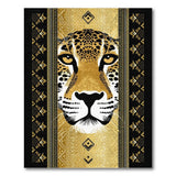Golden Leopard Face Heritage Rug