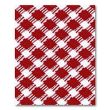 Red Geometric Modern Bold Red Gingham Checkered Area Rug
