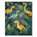 Dinosaur Jungle Kids Cartoon Area Rug