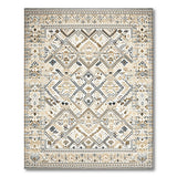 Heritage Tribal Beige and Neutral Beige Grey Heritage Tribal Area Rug