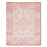 Traditional Persian Pink Blush Pink Floral Persian Area Rug