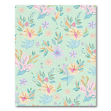 Mint Green Pastel Floral Vintage Area Rug