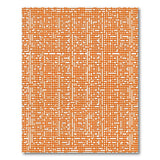 Orange Geometric Maze Area Rug