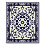 Navy Medallion Traditional Persian Navy Blue Persian Medallion Area Rug