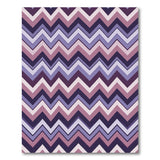 Purple Zigzag Chevron Area Rug
