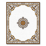 Ornate Gold Mandala Persian Area Rug