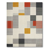 Abstract Geometric Block Area Rug