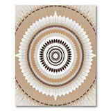Beige Mandala Heritage Tribal Rug