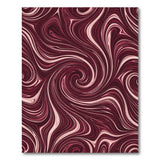 Red Marbled Swirl Area Rug