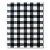 Black White Buffalo Check Woven Area Rug