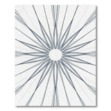 ODIKA Modern Grey Abstract Starburst Washable Low Pile Area Rug