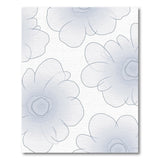Ethereal Light Blue Floral Area Rug