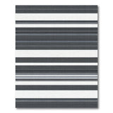 Bold Black White Striped Geometric No. 2 Area Rug