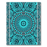 Teal Mandala Medallion Persian Rug