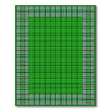 Geometric Modern Emerald Green Plaid Area Rug