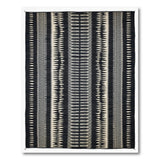 Black White Geometric Tribal Runner Rug