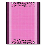 Pink Boho Chic Hot Pink Leopard Print Area Rug