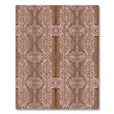 Pink Leopard Symmetry Area Rug