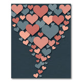 Cascading Hearts Area Rug