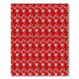 Bold Red Floral Motif Area Rug