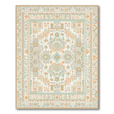Teal Terracotta Southwestern Area Rug