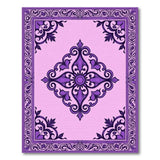Traditional Persian Purple Ornate Medallion Area Rug