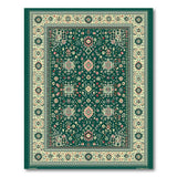 Intricate Green Persian Area Rug
