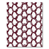 Maroon Interlocking Geometric Area Rug