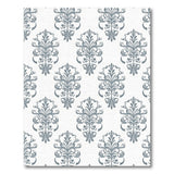 Floral Vintage Elegant Grey Damask Floral Area Rug