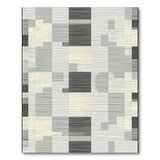 Geometric Modern Modern Black White Geometric Area Rug