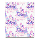 Whimsical Pastel Cloud Castles Area Rug