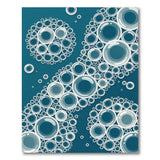 Teal Bubble Cluster Area Rug