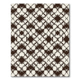 Black and White Black White Geometric Lattice Area Rug