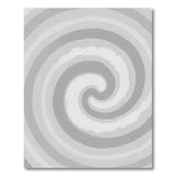 Grey Swirling Spiral Area Rug