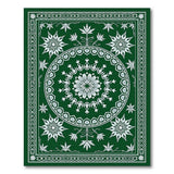 Emerald Green Persian Mandala Area Rug