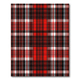 ODIKA Red Plaid Washable Area Rug - Classic Tartan Low Pile Non-Slip & Pet Friendly Carpet