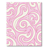 Swirling Pink Swirling Pink Abstract Area Rug