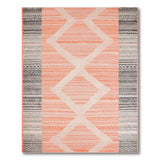 Bold Orange Diamond Southwestern Area Rug