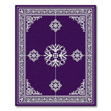 Purple Purple Traditional Persian Floral Area Rug